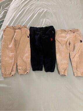 Lot of 3 pcs Ralph Lauren Kids Corduroy Jogger Trio - Beige & Navy